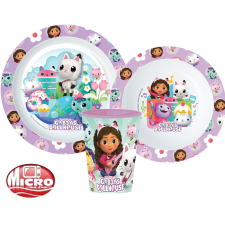 Javoli Gabi babaháza Kitty Magic étkészlet, micro műanyag szett, pohárral 260 ml babaétkészlet