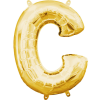 Javoli Gold, Arany mini C betű fólia lufi 33 cm