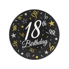 Javoli Happy Birthday 18 B&amp;C papírtányér 6 db-os 18 cm party kellék