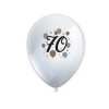 Javoli Happy Birthday 70 Milestone léggömb, lufi 6 db-os 11 inch (27,5 cm)