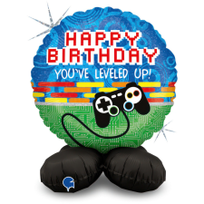 Javoli Happy Birthday Controller fólia lufi talppal 41 cm party kellék