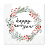 Javoli Happy New Year Wreath szalvéta 20 db-os 33x33 cm FSC