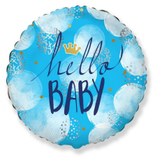 Javoli Hello Baby Boy fólia lufi 48 cm party kellék