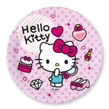 Javoli Hello Kitty Fashion papírtányér 8 db-os 23 cm FSC party kellék