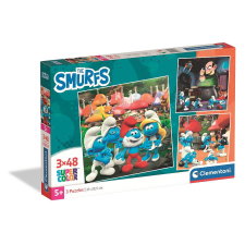 Javoli Hupikék törpikék 3x48 db-os puzzle Clementoni puzzle, kirakós