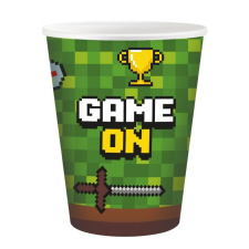 Javoli Játék Game On papír pohár 6 db-os 200 ml party kellék