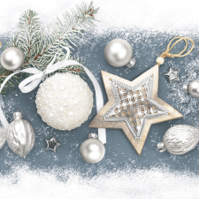 Javoli Karácsony Elegant Baubles szalvéta 20 db-os 33x33 cm papírárú, csomagoló és tárolóeszköz