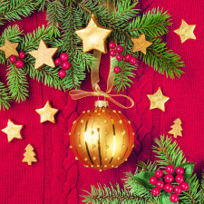 Javoli Karácsony Gold Bauble szalvéta 20 db-os 33x33 cm party kellék
