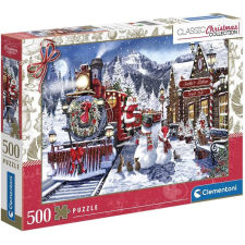 Javoli Karácsony Train Station 500 db-os puzzle Clementoni puzzle, kirakós