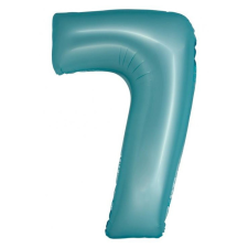 Javoli Kék 7-es Light Blue Mat szám fólia lufi 76 cm party kellék