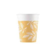 Javoli Levél Orange Leaves papír pohár 8 db-os 200 ml party kellék
