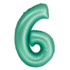 Javoli Menta 6-os Mint Mat szám fólia lufi 76 cm