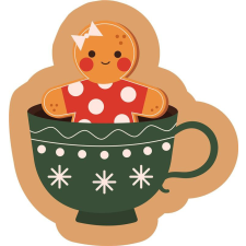 Javoli Mézeskalács Cup Karácsony formapárna, díszpárna 36x34 cm Velúr lakástextília