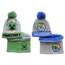 Javoli Minecraft Explore gyerek sapka + snood szett 52-54 cm gyerek sapka