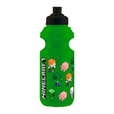 Javoli Minecraft Green műanyag kulacs, sportpalack 350 ml kulacs, kulacstartó