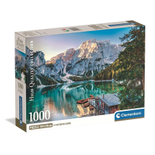 Javoli Olaszország Lake Braies 1000 db-os Compact puzzle Clementoni puzzle, kirakós