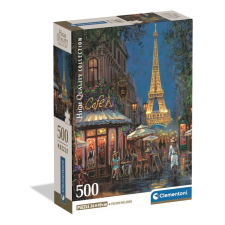 Javoli Párizs Night at Eiffel Café 500 db-os Compact puzzle Clementoni puzzle, kirakós