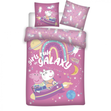 Javoli Peppa malac Galaxy ágyneműhuzat 140×200cm, 63×63 cm microfibre lakástextília
