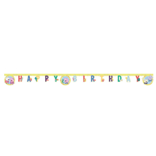 Javoli Peppa malac Messy Play Happy Birthday felirat party kellék