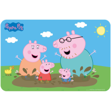 Javoli Peppa malac Mud Bath tányéralátét 43x28 cm konyhai eszköz