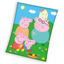 Javoli Peppa malac Picnic coral fleece polár takaró 150x200cm lakástextília