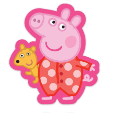 Javoli Peppa malac Sleep formapárna, díszpárna 31x34 cm lakástextília