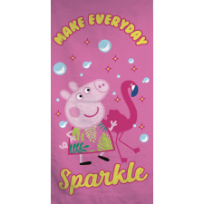 Javoli Peppa malac Sparkle fürdőlepedő, strand törölköző 70x140cm lakástextília