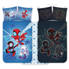 Javoli Pókember Spidey sötétben világító gyerek, ovis ágyneműhuzat 100x135cm, 40x60cm lakástextília