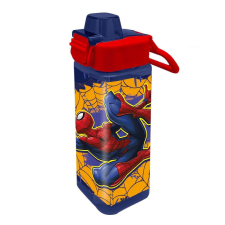 Javoli Pókember Web-Slinger square műanyag kulacs 500 ml kulacs, kulacstartó