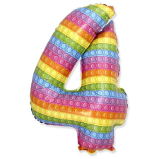 Javoli Pop It 4-es szám fólia lufi 69 cm (WP) party kellék