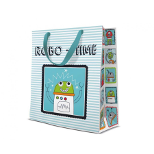 Javoli Robot papír ajándéktasak, ajándékzacskó 20x25x10 cm party kellék