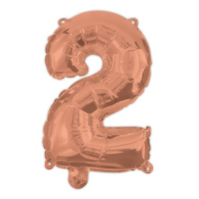 Javoli Rose Gold 2-es szám fólia lufi 95 cm party kellék