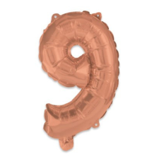 Javoli Rose Gold 9-es szám fólia lufi 95 cm party kellék