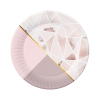 Javoli Rózsaszín Rose Chic papírtányér 6 db-os 18 cm