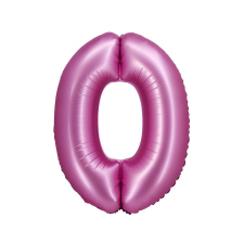 Javoli Rózsaszín Satin Pink 0-ás szám fólia lufi 76 cm party kellék