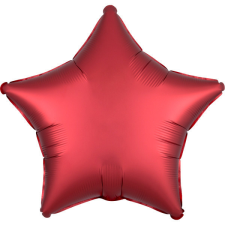 Javoli Silk Dark Red csillag fólia lufi 48 cm party kellék