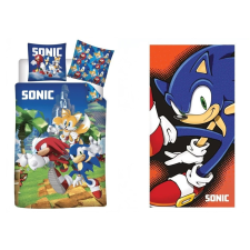 Javoli Sonic a sündisznó felnőtt ágyneműhuzat és törölköző szett (Speedy Dreams) babaágynemű, babapléd