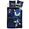 Javoli Sonic a sündisznó Unstoppable gyerek, ovis ágyneműhuzat 100×135cm, 40×60 cm