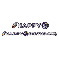 Javoli Space, Űr Happy Birthday felirat 192 cm party kellék