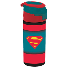 Javoli Superman Red műanyag szívószálas kulacs 532 ml babaétkészlet