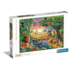 Javoli Szafari African Gathering 2000 db-os puzzle Clementoni puzzle, kirakós