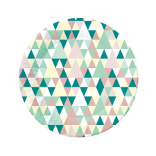 Javoli Színes Green Joy papírtányér 6 db-os 18 cm party kellék