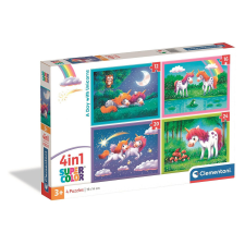 Javoli Unikornis One Day 4 az 1-ben puzzle Clementoni puzzle, kirakós