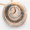 Javoli Victoria Rose gold színű fekete, fehér köves medál