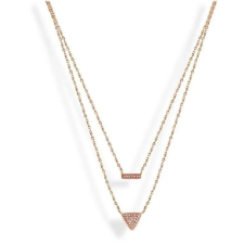 Javoli Victoria Rose gold színű rózsaszín köves nyaklánc nyaklánc