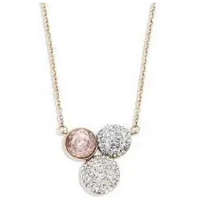 Javoli Victoria Rose gold színű színes köves nyaklánc nyaklánc