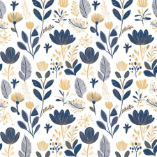 Javoli Virág Scandinavian Floral szalvéta 20 db-os 33x33 cm party kellék