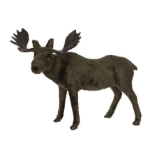  Jávorszarvas műanyag,textil 25x11x19cm karácsonyi dekoráció