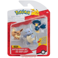 Jazwares Pokémon 3 db-os figura csomag -  Eevee, Murkrow, Wartortle, PKW3895 játékfigura