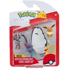 Jazwares Pokémon 3 db-os figura csomag -  Eevee, Pawniard, Butterfree, PKW3737 játékfigura